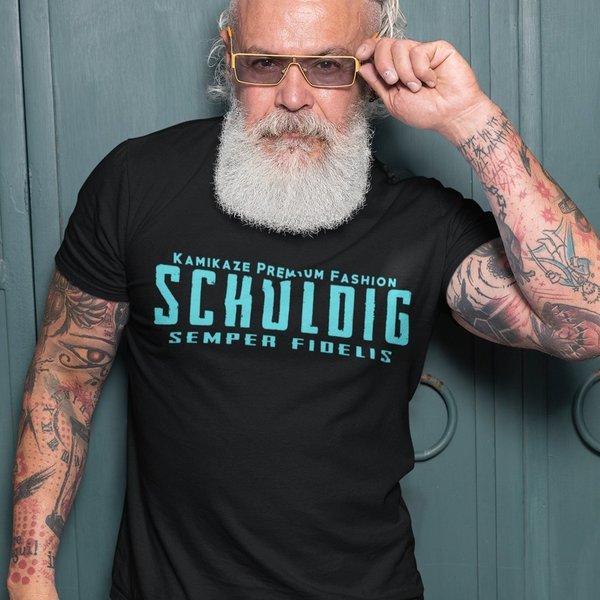 Shirt - "Schuldig" Schwarz & weiss