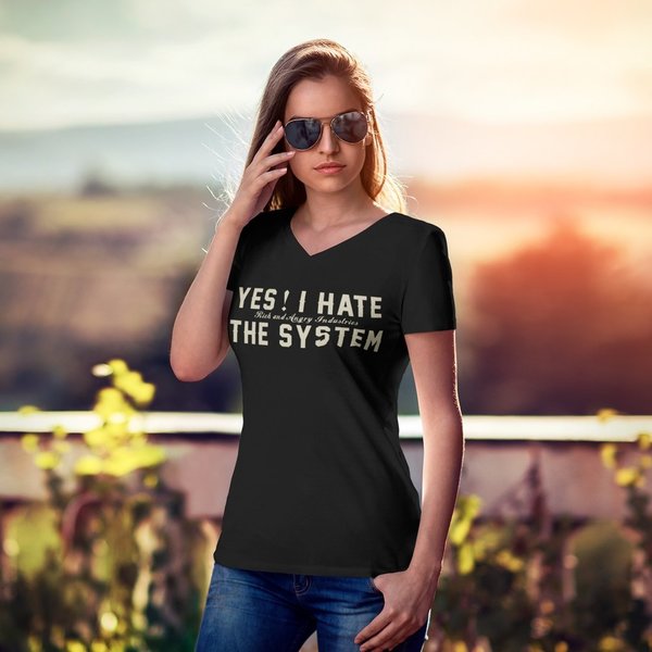 Shirt - "Yes I Hate" Schwarz